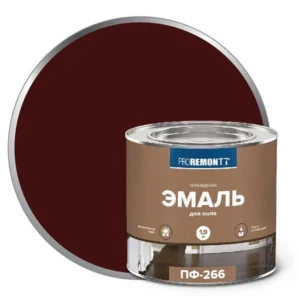 0006705 Эмаль ПФ-266 Proremontt красно-коричневая 1,9кг