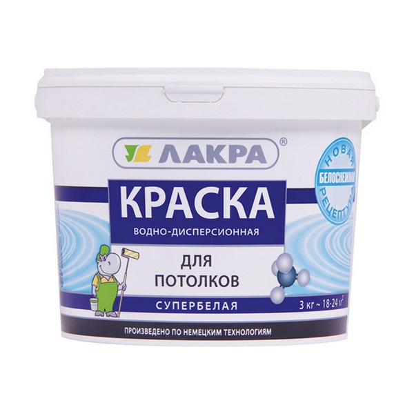 0007477 Краска в/д д/потолков Лакра Супербелая 3кг Л-С 2 kraska-dlya-potolkov-lakra-superbelaya-3kg-a