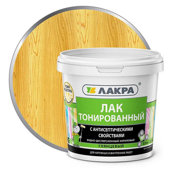 0007574 Лак в/д тонированный Лакра Сосна 0,9кг Л-С 3 lak-vd-tonirovannyi-lakra-sosna-radders
