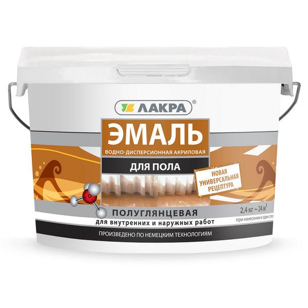 0008100 Эмаль акрил. д/пола Лакра Желто-кор. 2,4кг Л-С 2 lakra-emal-acrylovaya-dlya-pola-yellow-brown-2.4kg-radders