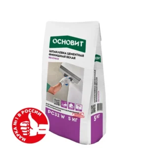 85486 Шпаклевка цементная финишная белая ОСНОВИТ БЕЛСИЛК PC32 W (5 кг)