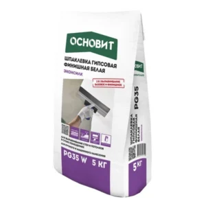 85488 Шпатлевка гипсовая белая Основит Эконсилк PG35 W 5 кг.