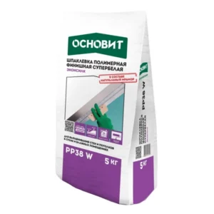 85485 Шпаклевка полимерная финишная ОСНОВИТ ЭКОНСИЛК PP38 W (5 кг)