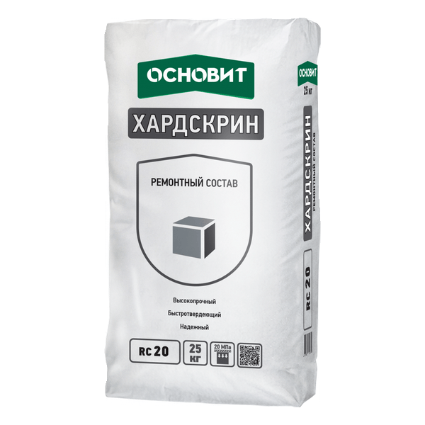 78623 Состав ремонтный ОСНОВИТ ХАРДСКРИН RC20 (25кг) 1 remontnyy_sostav_osnovit_khardskrin_rc20-a