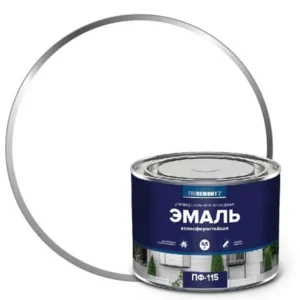 0006611 Эмаль ПФ-115 PROREMONTT Белый мат. 0,5кг Л-С
