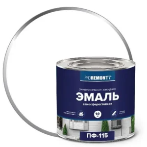 0006613 Эмаль ПФ-115 PROREMONTT Белый мат. 1,9кг Л-С
