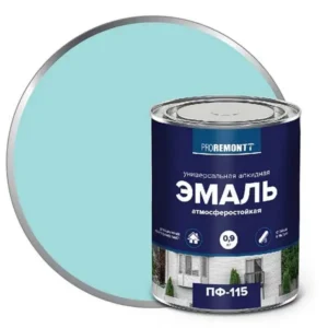 0006647 Эмаль ПФ-115 PROREMONTT Мятный RAL 6027 0,9кг Л-С