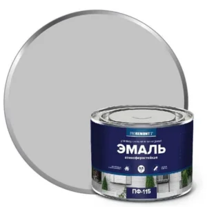 0006668 Эмаль ПФ-115 PROREMONTT Серый RAL 7004 0,5кг Л-С