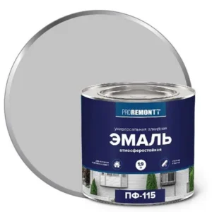 0006670 Эмаль ПФ-115 PROREMONTT Серый RAL 7004 1,9кг Л-С