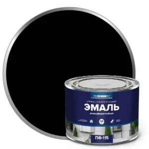 0006683 Эмаль ПФ-115 PROREMONTT Черный 0,5кг Л-С