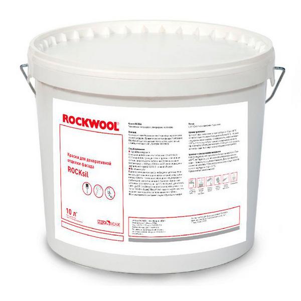 221877 Силиконовая фасадная краска ROCKsil белая 9л. 1 rocksil-rockwool-a
