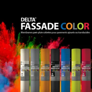 DELTA Fassade Color ветрозащитная мембрана для фасадов с открытыми зазорами Sd=0,02 м