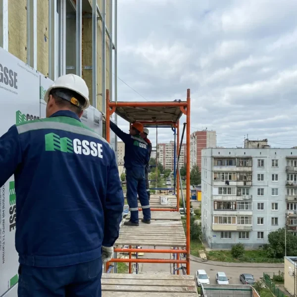 Монтаж фасадов