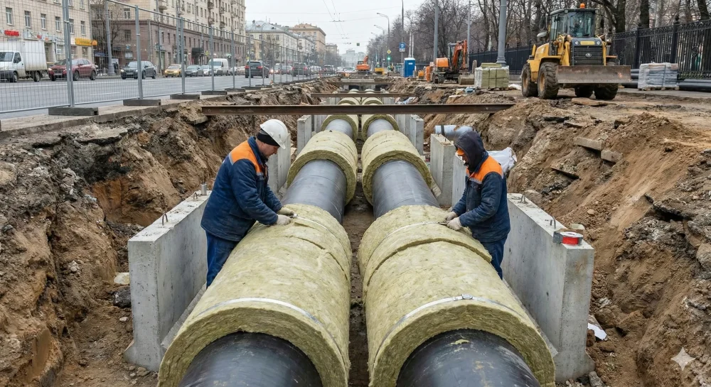 Теплоизоляция теплотрасс - Интернет-магазин стройматериалов ГРАДСТРОЙСЕРВИС -Gemini Generated Image S Q S Q S