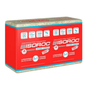 Базальтовая вата Isoroc Супер Плита Акустик 1170х610х27 мм