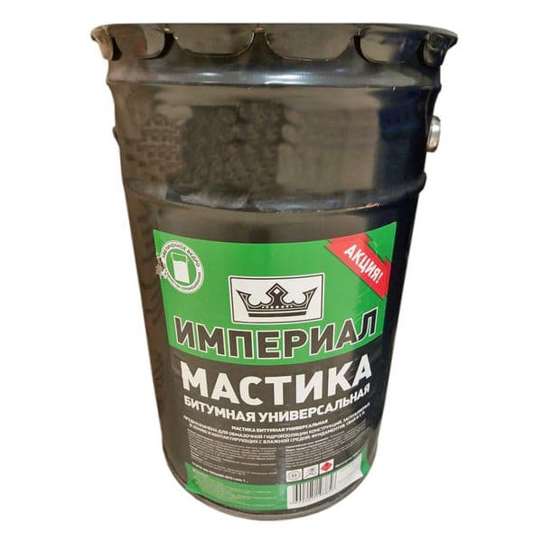 495038 Мастика битумная универсальная Империал 13 л. 1 mastika-bytumnaya-universalnaya-imperial