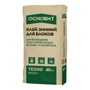 89578 Монтажный клей для блоков зимний ОСНОВИТ ТЕХНО MC112 F (40 кг)