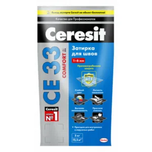2092304 Ceresit CE33/5кг Затирка для швов 1-6 мм внутри и снаружи Карамель 46