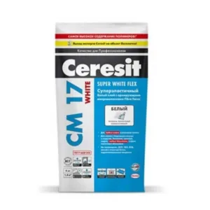 2559566 Сeresit CM17 White/5кг Белый Плиточный клей для мозаики и мрамора