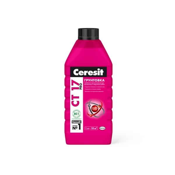 2636691 Ceresit CT 17 PRO 1л Грунт 1 ceresit-ct17-pro-1l
