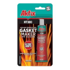 SA113 Термостойкий силиконовый герметик Akfix HT300, черный, 50 мл