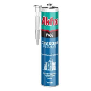 AA116 Полиуретановый строительный герметик Akfix P635, серый, 310 мл