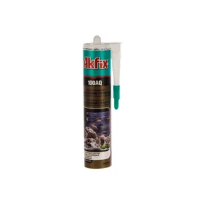 SA079 Аквариумный силиконовый герметик Akfix 100AQ черный, 280 мл