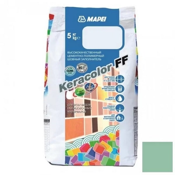 5QA018105A Mapei Keracolor FF шовный заполнитель на цементной основе №181 нефрит 5 кг. 1 mapei-keracolor-ff-181-nefrit-5kg