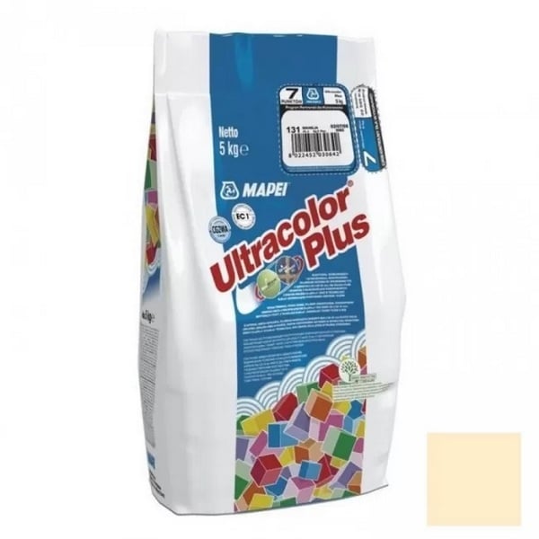 6013105A Mapei Ultracolor Plus шовный заполнитель на цементной основе №131 ваниль 5 кг. 1 mapei_ultracolor_plus_131_vanil_5kg