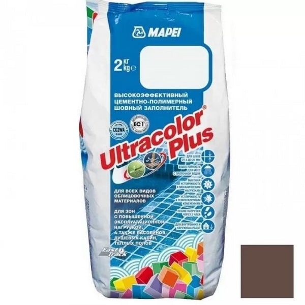 6014402A Mapei Ultracolor Plus шовный заполнитель на цементной основе №144 шоколад 2 кг. 1 mapei_ultracolor_plus_144_shokolad_2kg
