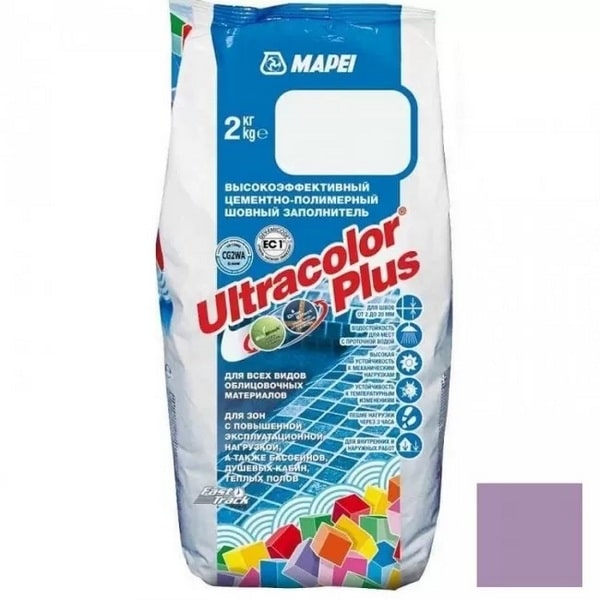 6016202A Mapei Ultracolor Plus шовный заполнитель на цементной основе №162 фиолетовый 2 кг. 1 mapei_ultracolor_plus_162_fioletovyi_2kg