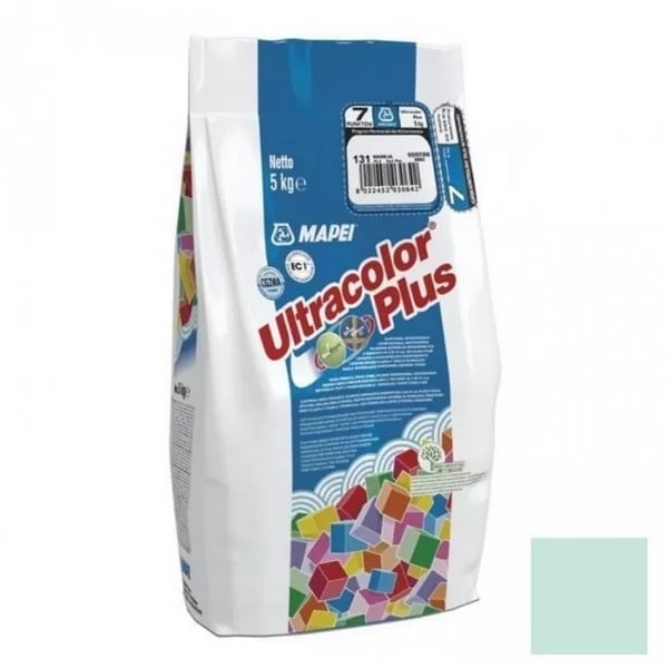 6018005A Mapei Ultracolor Plus шовный заполнитель на цементной основе №180 мята 5 кг. 1 mapei_ultracolor_plus_180_myata_5kg
