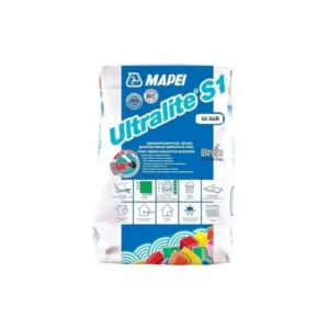 2428815 Mapei Ultralite S1 плиточный клей белый 15 кг.