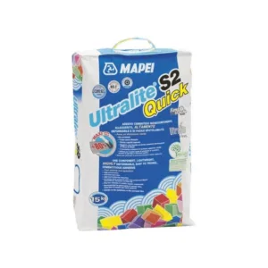 1201815 Mapei Ultralite S2 Quick плиточный клей белый 15 кг.