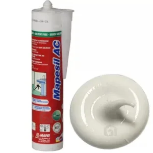 4810342IT Mapei Mapesil AC №103 Белая луна силиконовый клей-герметик на уксусной основе 310 мл.