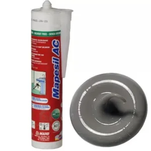 4811342IT Mapei Mapesil AC №113 Темно-серый силиконовый клей-герметик на уксусной основе 310 мл.