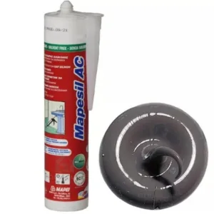 4811442IT Mapei Mapesil AC №114 Антрацит силиконовый клей-герметик на уксусной основе 310 мл.