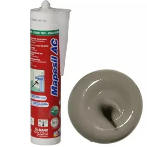 4811642IT Mapei Mapesil AC №116 Серый муксус силиконовый клей-герметик на уксусной основе 310 мл.