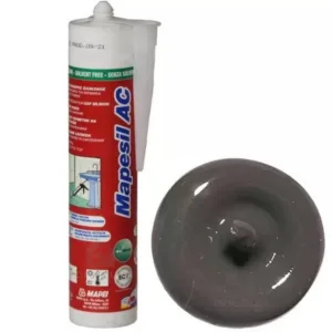 4811942IT Mapei Mapesil AC №119 Серый Лондон силиконовый клей-герметик на уксусной основе 310 мл.
