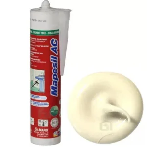 4813142IT Mapei Mapesil AC №131 Ваниль силиконовый клей-герметик на уксусной основе 310 мл.