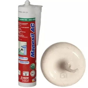 4813742IT Mapei Mapesil AC №137 Карибский песок силиконовый клей-герметик на уксусной основе 310 мл.
