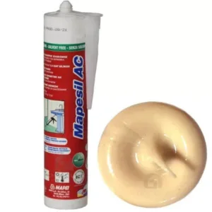 4813842IT Mapei Mapesil AC №138 Миндаль силиконовый клей-герметик на уксусной основе 310 мл.