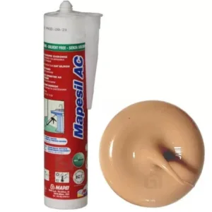 4814142IT Mapei Mapesil AC №141 Карамель силиконовый клей-герметик на уксусной основе 310 мл.