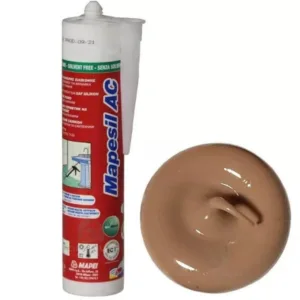 4814242IT Mapei Mapesil AC №142 Коричневый силиконовый клей-герметик на уксусной основе 310 мл.