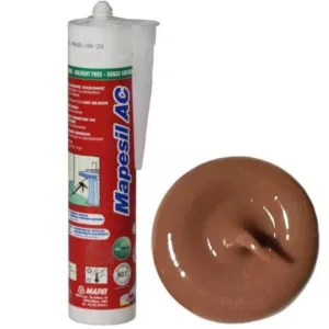 4814342IT Mapei Mapesil AC №143 Терракотовый силиконовый клей-герметик на уксусной основе 310 мл.