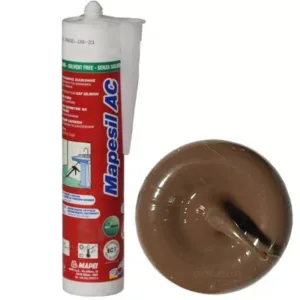 4814442IT Mapei Mapesil AC №144 Шоколад силиконовый клей-герметик на уксусной основе 310 мл.