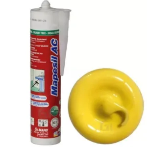 4815042IT Mapei Mapesil AC №150 Желтый силиконовый клей-герметик на уксусной основе 310 мл.