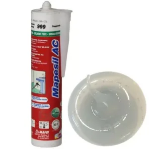 4899942IT Mapei Mapesil AC №999 Прозрачный силиконовый клей-герметик на уксусной основе 310 мл.