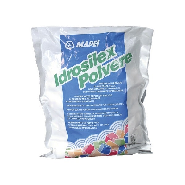 92139 Добавка Mapei Idrosilex Polvere для цемента гидроизоляционная 1 кг. 1 mapei-idrosilex-polvere