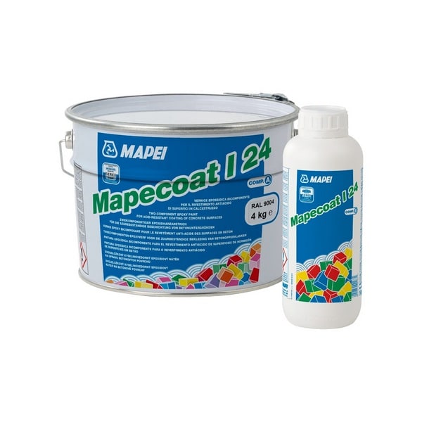 5С00005 Эпоксидная краска Mapei Mapecoat I 24 компонент A канистра 4 кг 1 mapei-mapecoat-i24